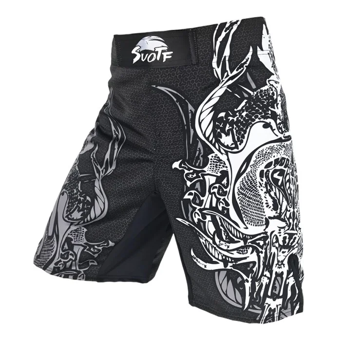 UFC BJJ ММА дышащие спортивные шорты для фитнеса персональные шорты PK Muay Thai Fist свободные беговые бои дешевые шорты WWF боксерские шорты - Цвет: Shorts-19
