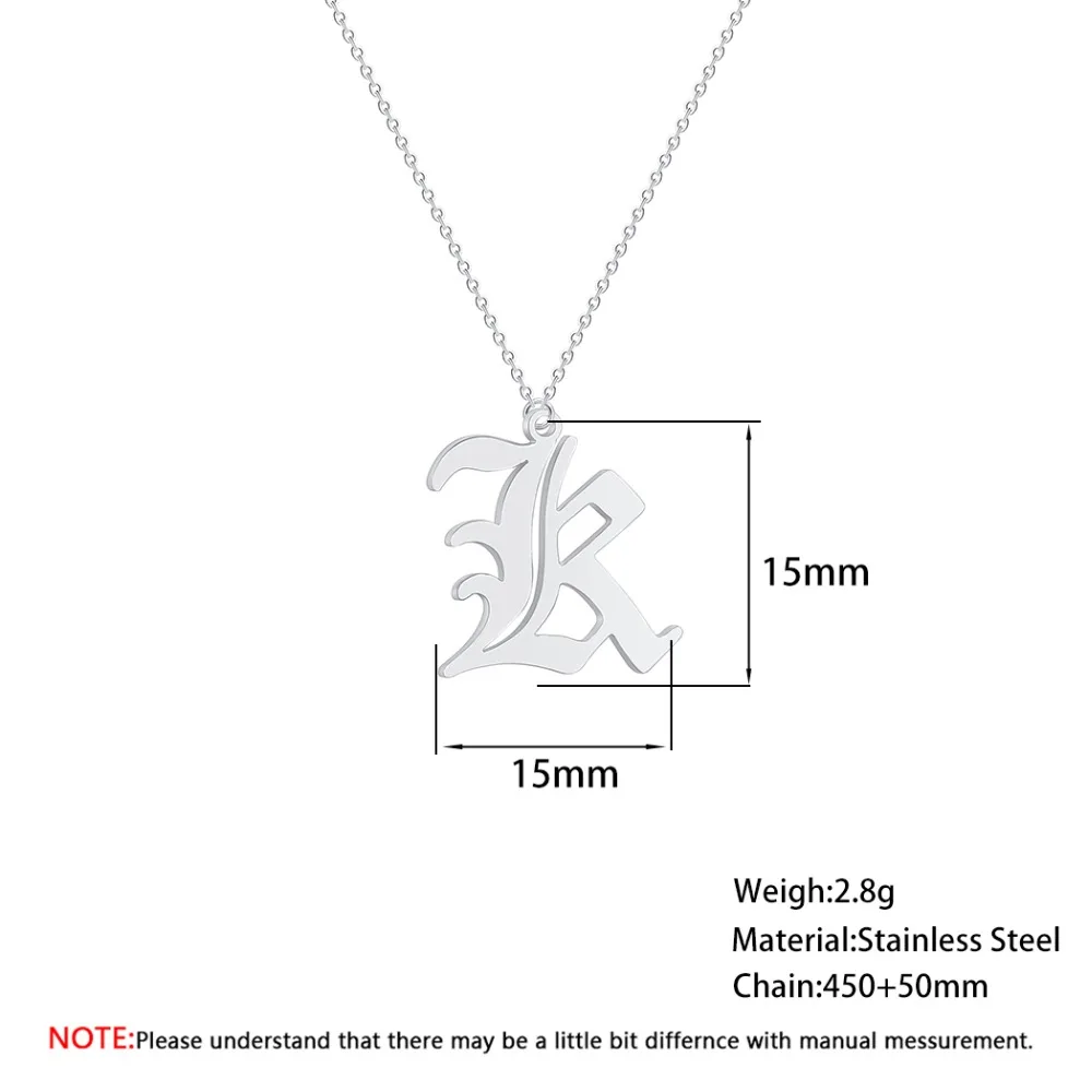 Chandler 2019 Европейская и американская мода старая английская буква R кулон с текстом