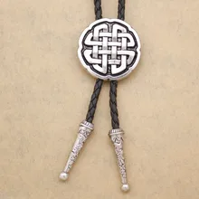 Западный кельтский троица крест узел кожа Родео Свадебный галстук Gravata Bola Боло галстуки-бабочки мужские ювелирные изделия аниме Прямая поставка