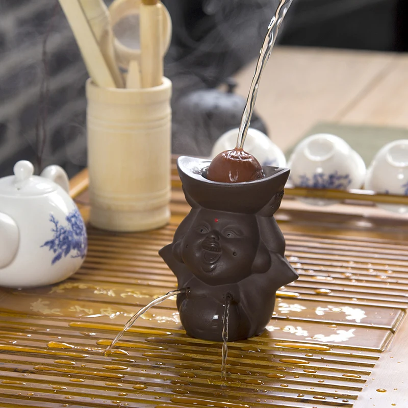 Tea Pet Chinese Handmade Yixing Brave Lucky Toad Boutique Tea Accessories Small Ornaments