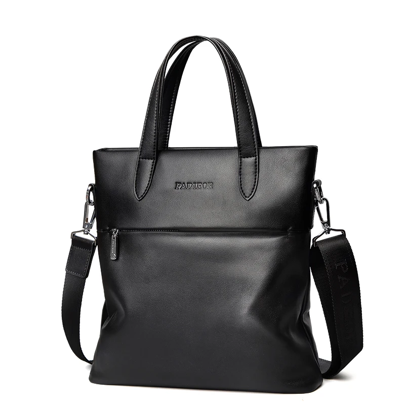 

Padieoe New Design Men's Briefcase Luxury Brand Genuine Leather Shoulder Bag Business Travel Messenger Bag for Male Office Bag