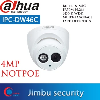 

Dahua IP Camera 4MP IPC-DW46C Full HD Built-in-MIC NOT Poe Network Camera WDR Mulli-language IVS Dome Camera IR50M H.265 2.8MM