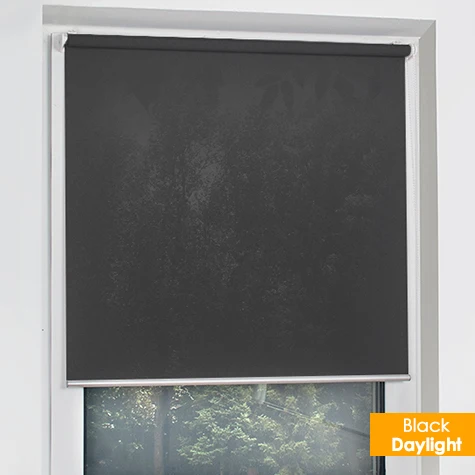 SCHRLING полузатенение дневной свет фабричная рольставни современный дизайн скандинавский стиль для гостиной для спальни маленькие жалюзи на окна - Цвет: Black