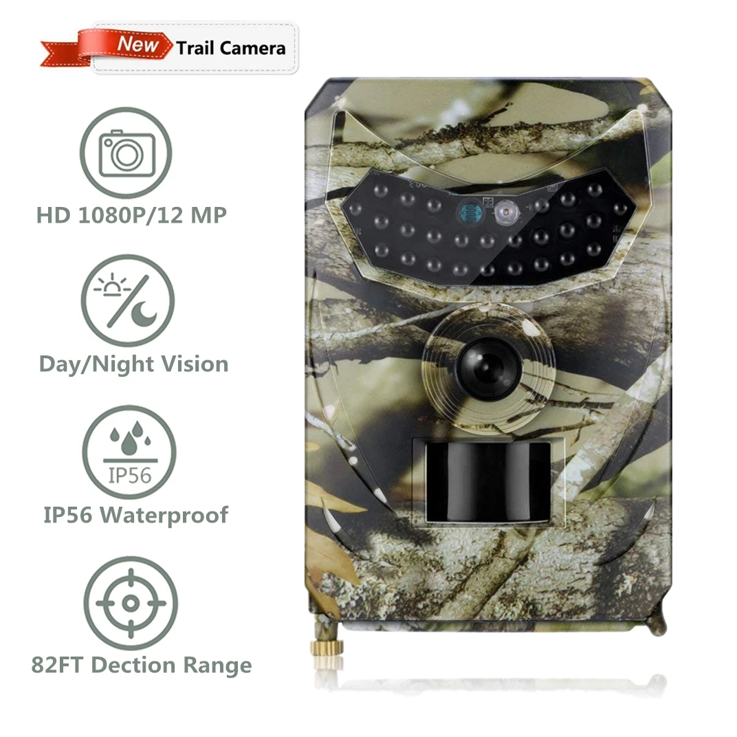 

12MP 1080P Hunting Camera Photo Trap Night Vision Hidden Trail Camera Scout Wild Hunter Ghost Hunting Deer Feeder