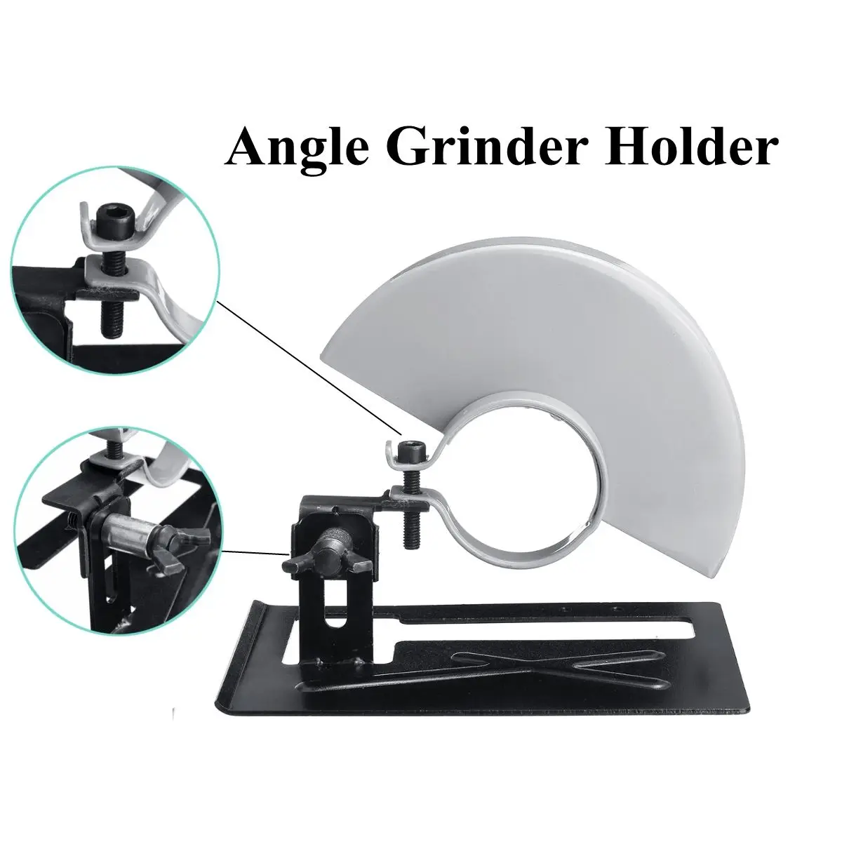 

Angle Grinder Cutting Machine Lengthened Cutting Support Sand Holder + Protective Cover Woodworking DIY Portable Tool