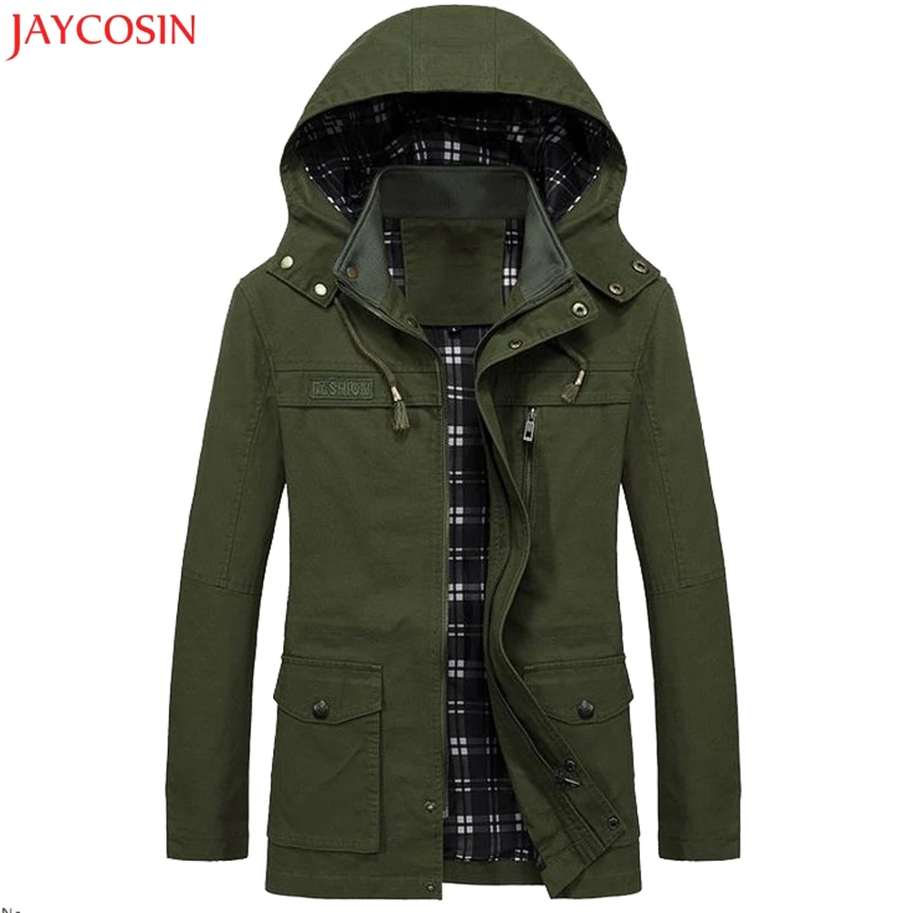 

JAYCOSIN Men Winter Warm Turtleneck Jacket Overcoat Outwear Slim Long Trench Zipper Buttons Long Sleeve Coat Polyester z1005