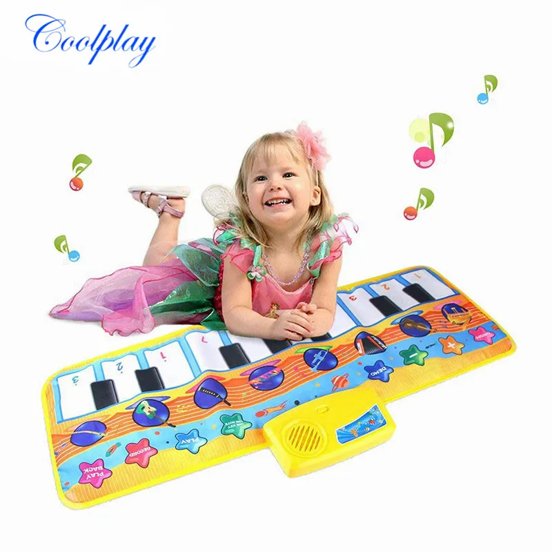 

80*28cm Kid Play Musical Carpet Developing Intelligence Rug Musical Carpet Baby Piano Mat Educational Learning Toy Birthday Gift