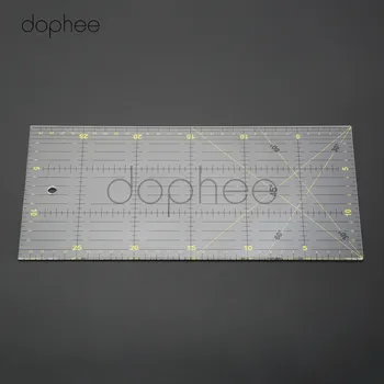 

dophee 1pcs 30*15cm Patchwork Ruler Aligned Quilting Ruler Grid Cutting Craft Scale Rule Tailor Handmade Cloth Tools