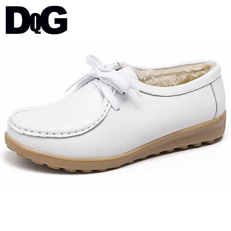 DQG 2018 осень Для женщин обувь повседневные туфли на плоской подошве-Zapatos De Mujer sapato