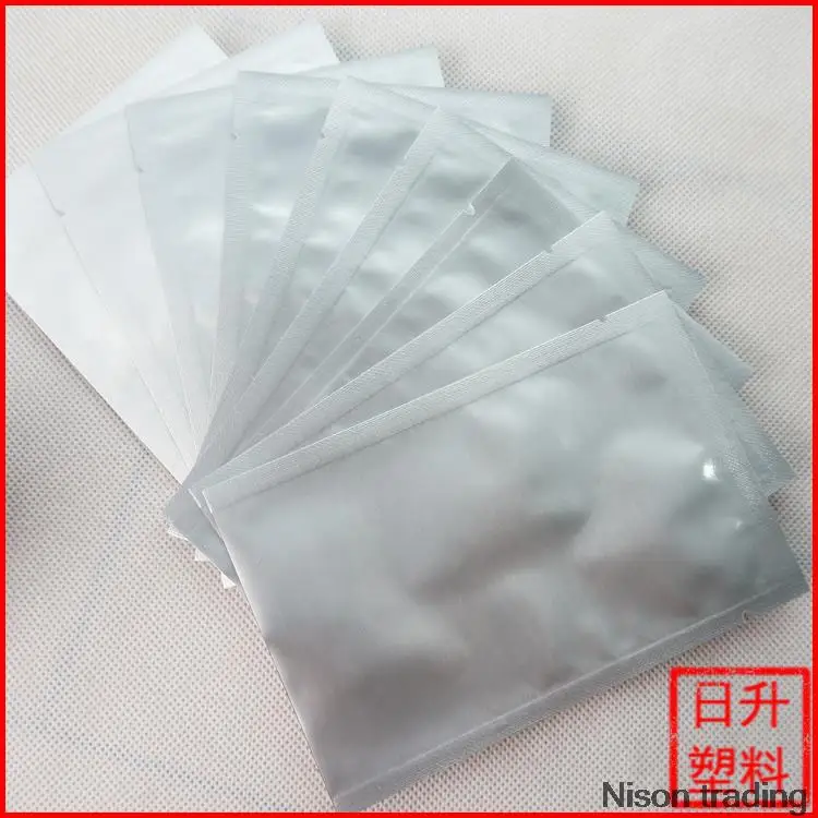 

20x30cm Flat pouch,100pcs Pure aluminium bags - Silvery white purely foil plastic pouches heat sealable facial mask storage sack