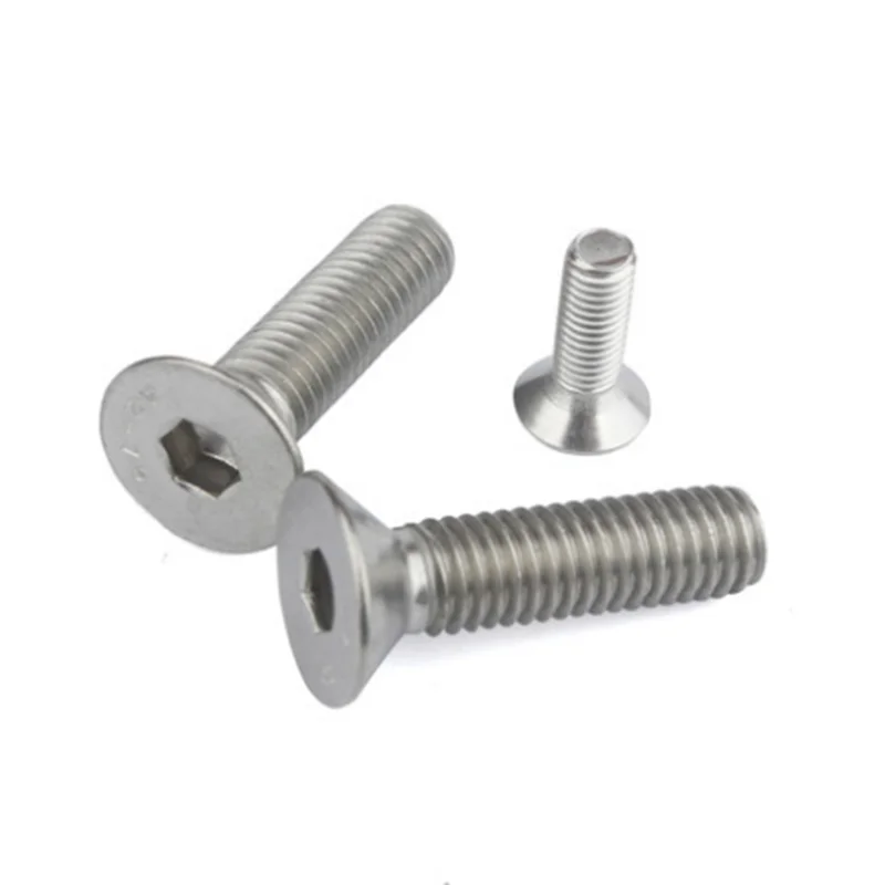 M6-1x14mm Flat Head Torx Bolt Security Machine Screw Bolt Tamper Resistant Screws 304 Stainless Steel Silver Tone (30 Pcs