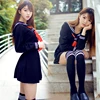 Costume de marin japonais Anime costume filles lycée étudiant uniforme, à manches longues JK uniforme vêtements sexy couleur marine ► Photo 1/3