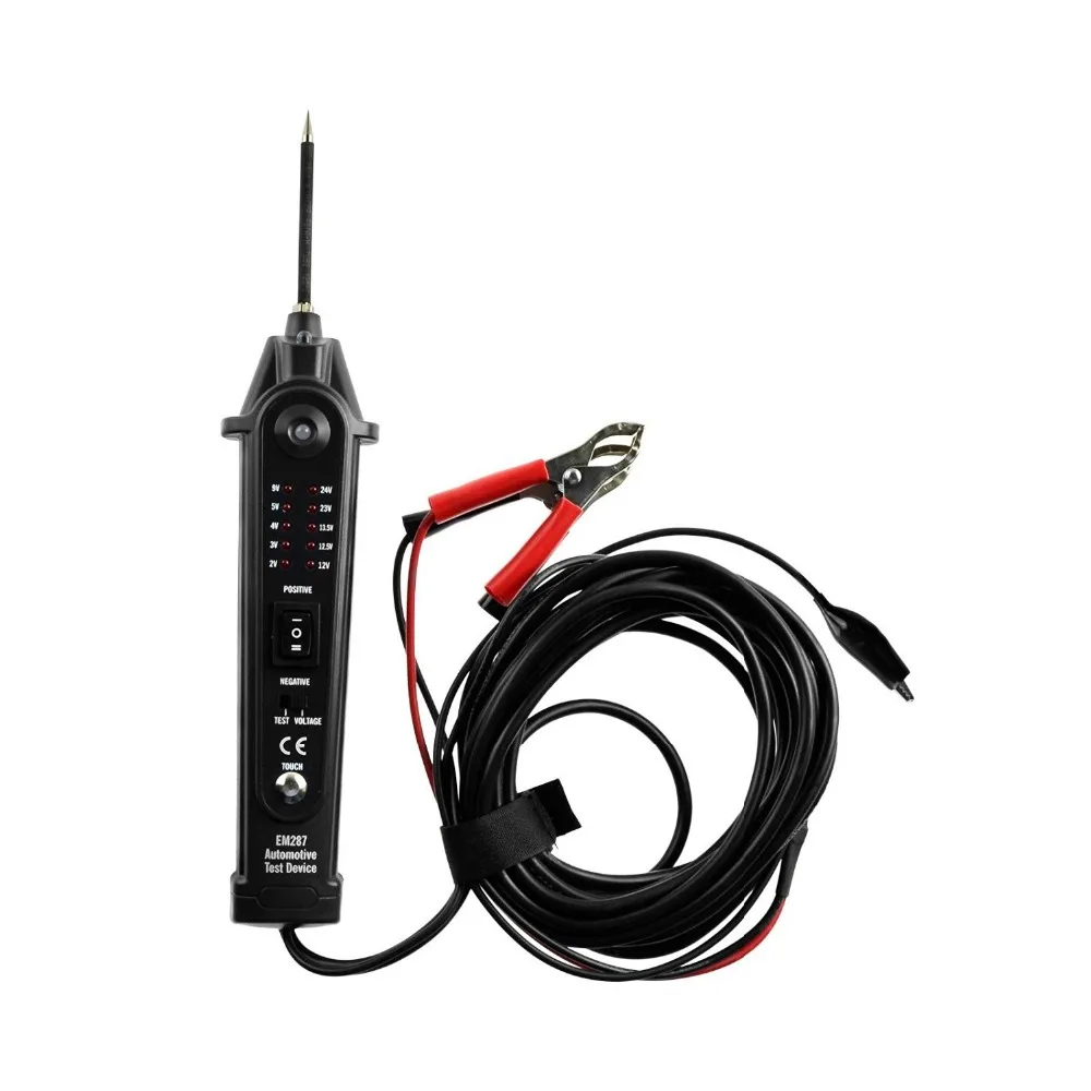 Automotive Circuit Tester Electrical System Voltmeter Car Electric Portable Pen Probe Vehicle Diagnostic Tool All-Sun EM287 Automotive Circuit Tester Electrical System Voltmeter Car Electric Portable Pen Probe Vehicle Diagnostic Tool All-Sun EM287