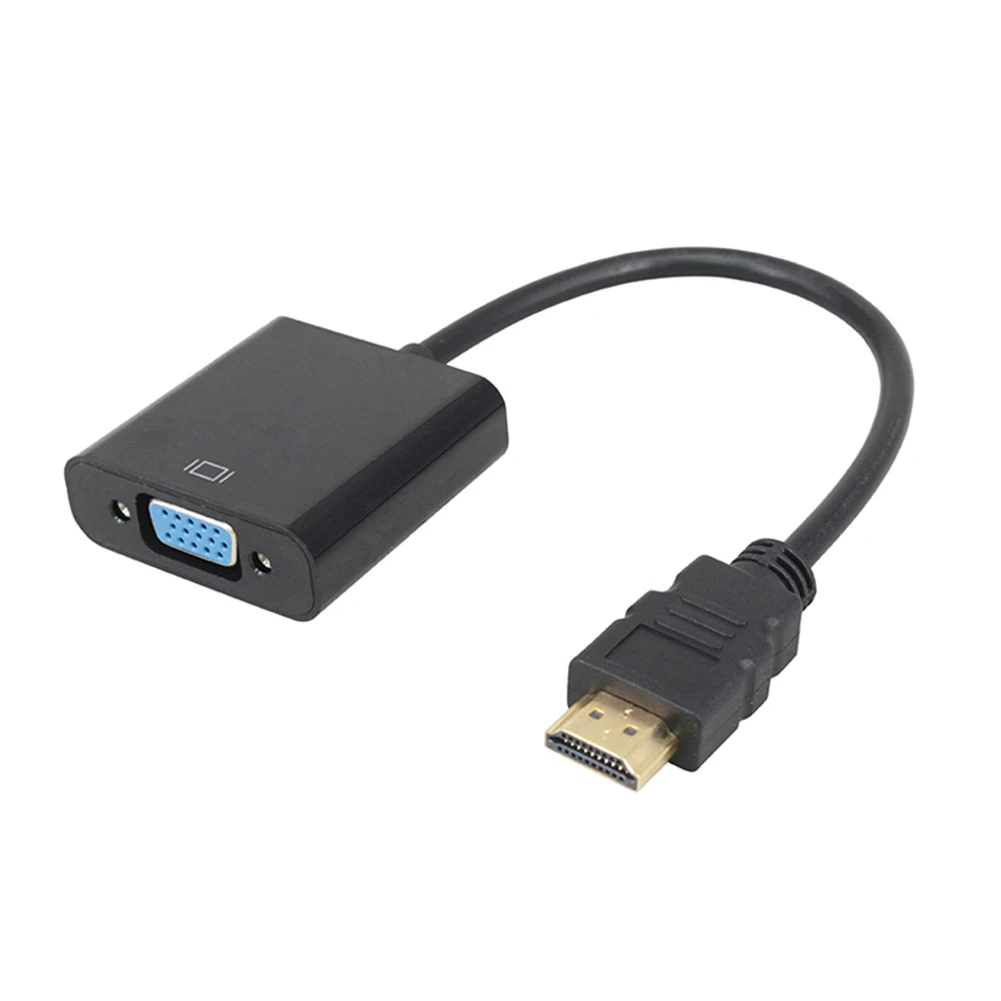 Кабель адаптер Etmakit для преобразователя HDMI в VGA 1080P ДЛЯ ЭЛТ LED дисплея проектора HD