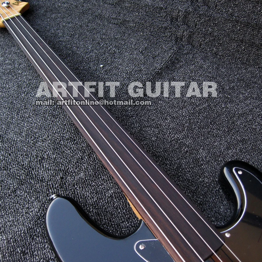 Tony Franklin Fretless Black Precision 4 струны Китай электрический бас гитары Guitare