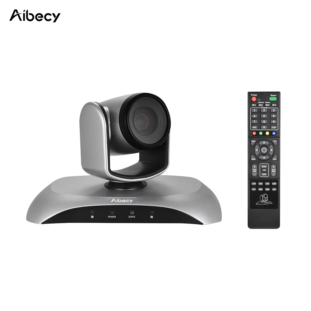 

Aibecy 1080P Video Conference Camera HD OUT 10X Optical Zoom Auto Focus Auto Scan Plug-N-Play with Remote Control for office