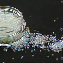Одна коробка мини Пузырьковые шарики 1-мм 3 мм Смешанные крошечные бусины для стеклянного глобуса Смола силиконовая форма наполнитель