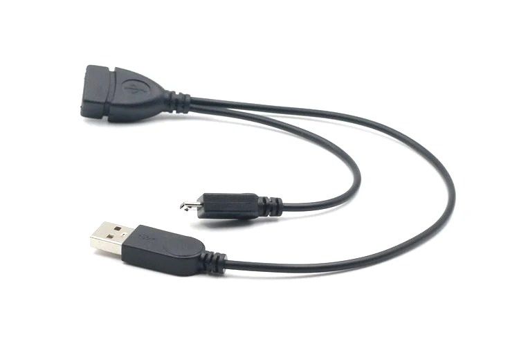 OTG сплиттер питания Y кабель Micro USB штекер к USB Мужской Женский адаптер шнур для SAMSUNG/SONY Y сплиттер кабель