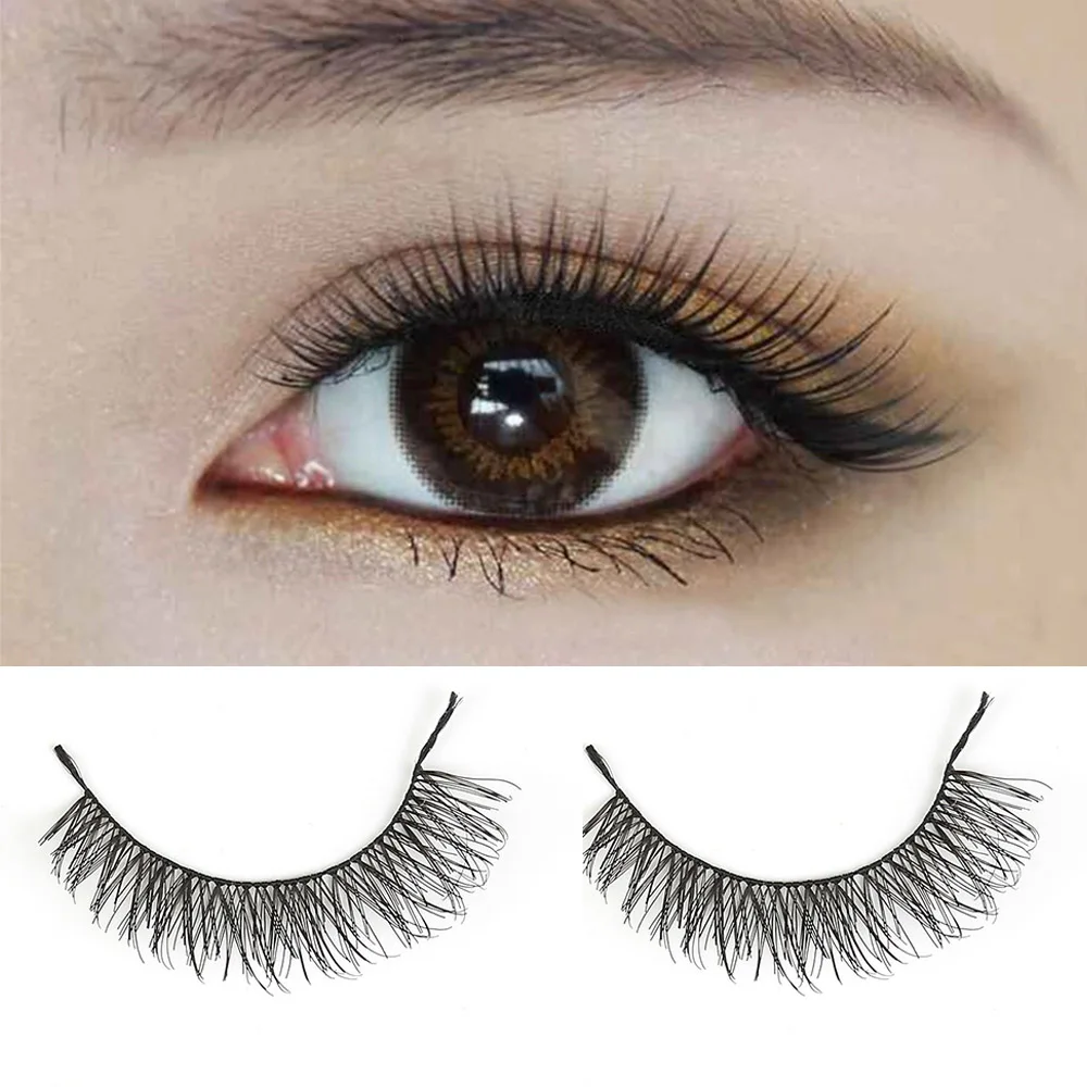 

10 Pairs 3D Soft Faux Mink Hair False Eyelashes Natural Messy Eyelash Crisscross Wispy Fluffy Lashes Extension Eye Makeup Tools
