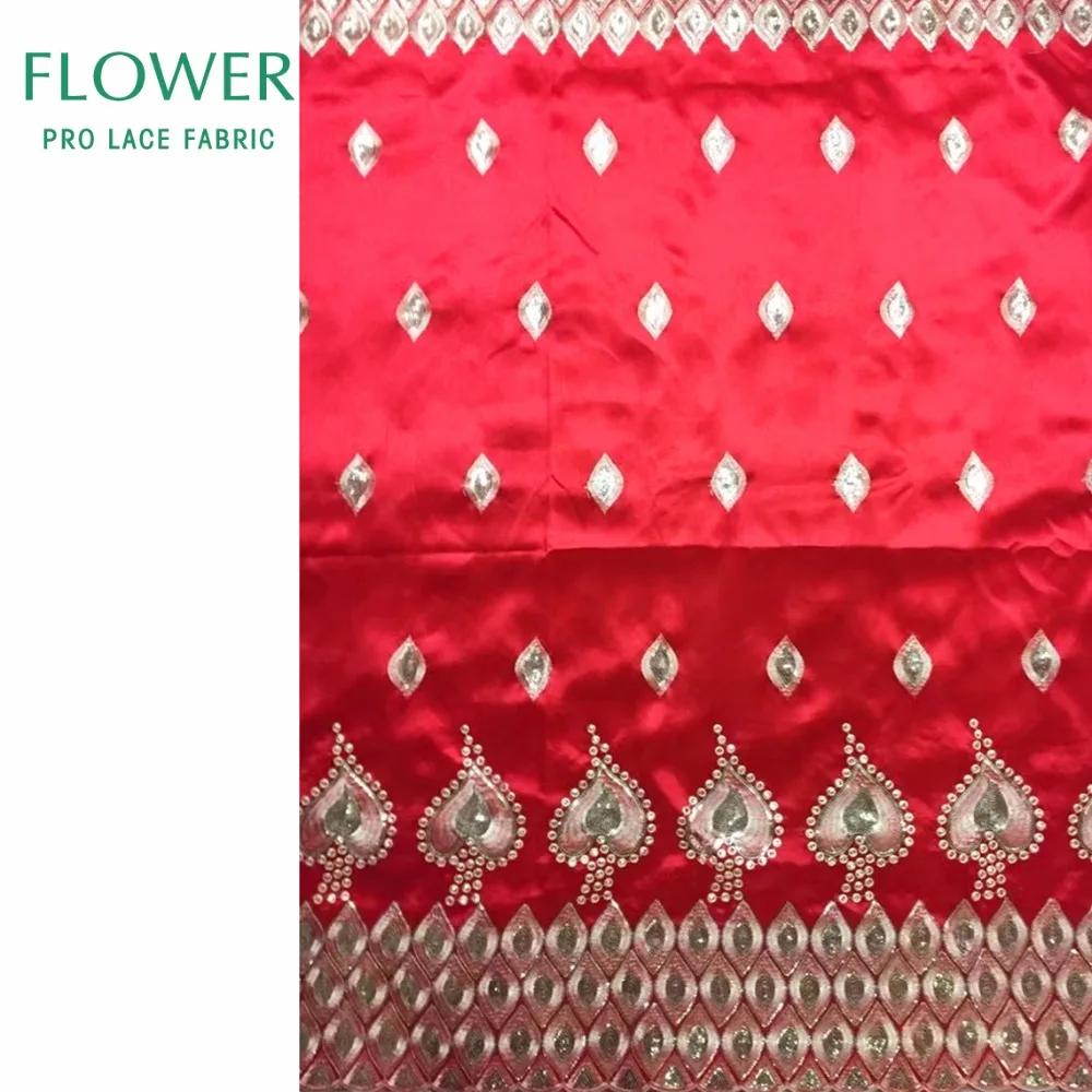 Высококачественная африканская кружевная ткань с блестками красного цвета для индийских женщин свадебное платье Шитье нигерийский Джордж