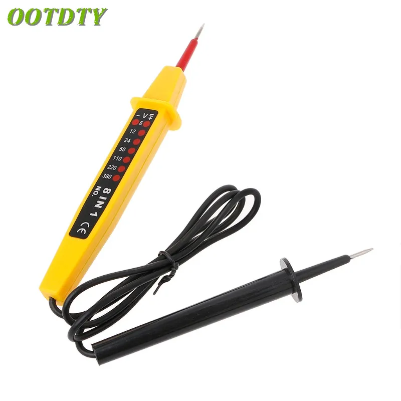 

OOTDTY AC DC voltage 6~500V auto electric test pencil written light detector 8 in 1 3 in 1