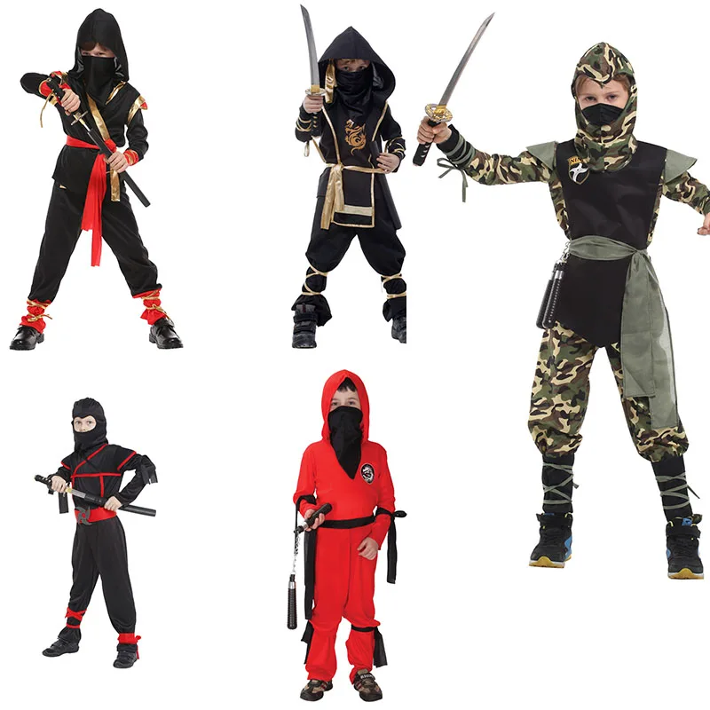 VASHEJIANG Newest Children Super Boy Kidswarrior ninja costumes