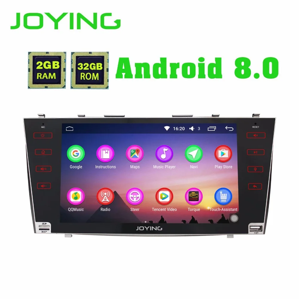

JOYING 4GB RAM Android 8.1 Car stereo BT Radio player for TOYOTA CAMRY touch Screen steering-wheel GPS Navi head unit for AURION
