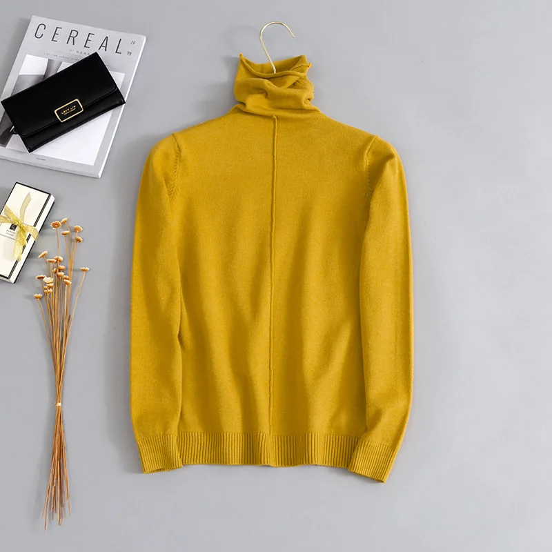 2019 Autumn Winter Women Pullovers Sweater Knitted Elasticity Casual Jumper Fashion Slim Turtleneck Warm Female Sweaters D332 2019 Autumn Winter Women Pullovers Sweater Knitted Elasticity Casual Jumper Fashion Slim Turtleneck Warm Female Sweaters D332