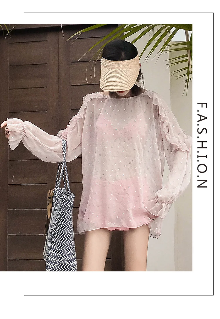 Women Solid Push Up Bikini Set Swimwear Bathing Suit Summer Sexy Swimsuit with Cover Up Swimming Beachwear Biquinis Swim Suits
