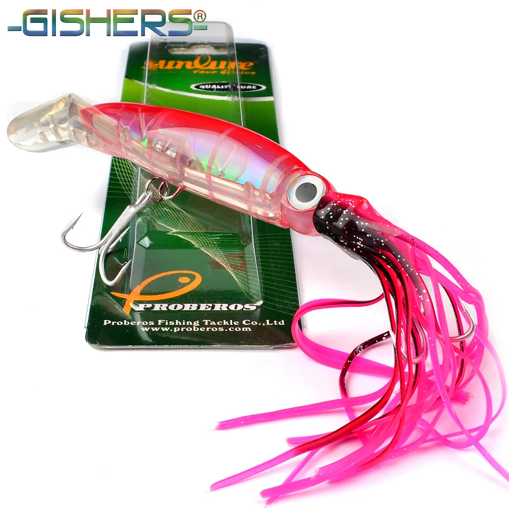Gishers 1 шт. рыболовные снасти рукавом-Барб Рыбалка молния 14 см/40 г приманки 5 цветов