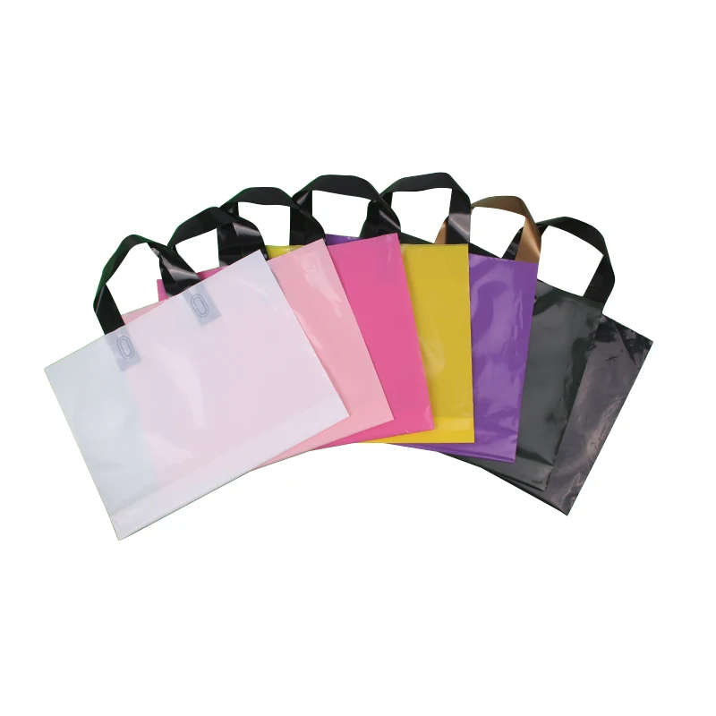 Plastic Bags with Handles Clothes Shopping Gift Bag
