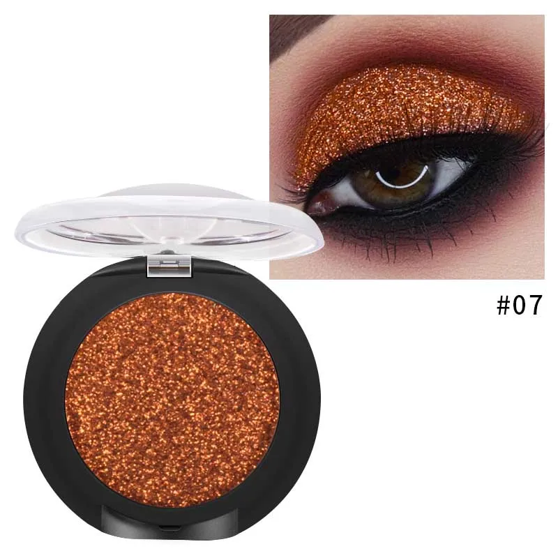 Pudaier Glitter Eyeshadow Palette Yeux Sombra Makeup Metallic Festival Eye Shadow Powder Shimmer Maquiagem Blue Eye Cosmetics - Цвет: 07