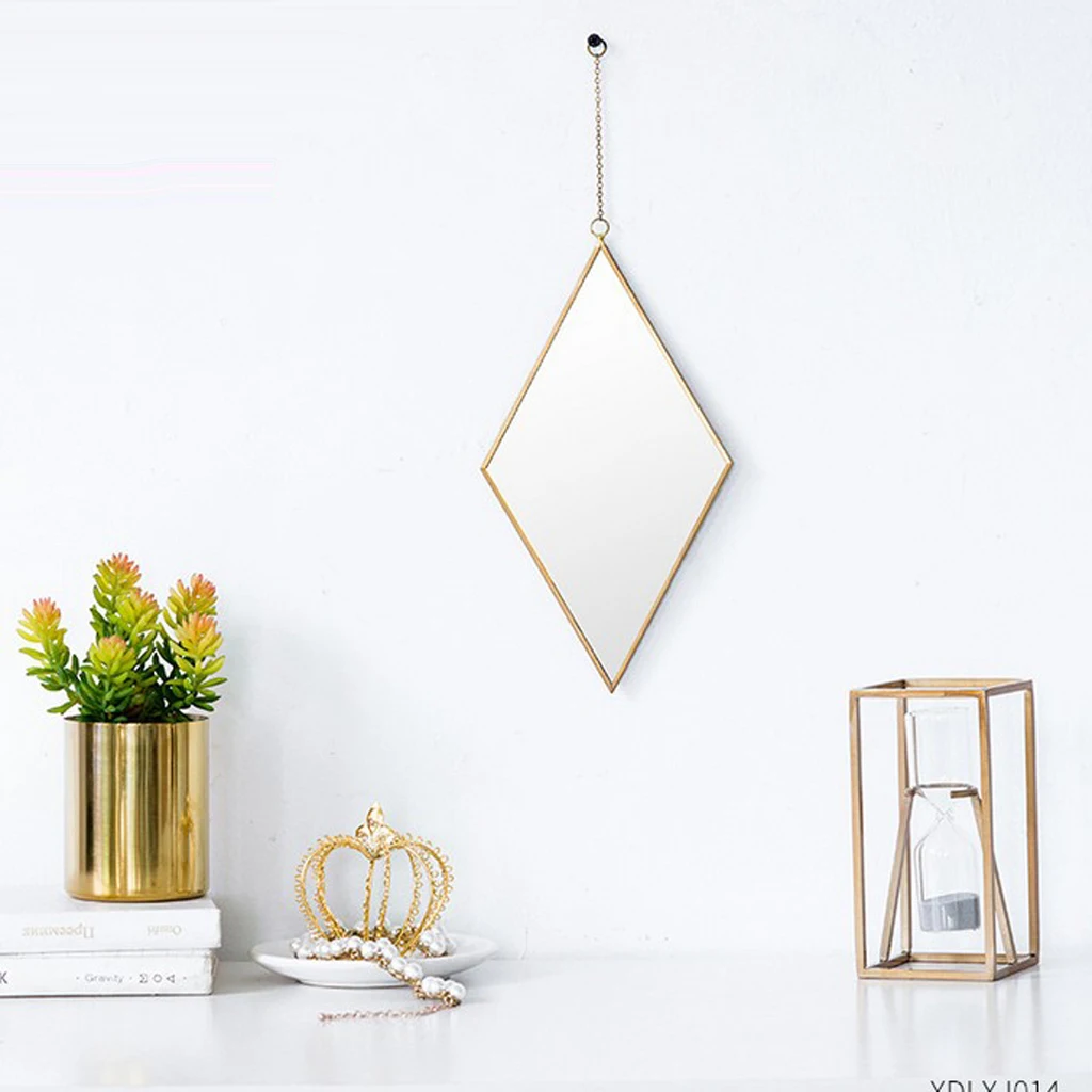 Glamour Glass Dressing Table Make Up Mirror Wall Hangings 2Pcs