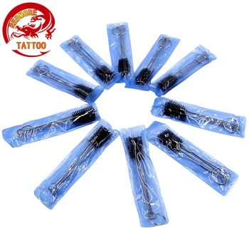 

10 Sets 50Pcs Cleaning Brushes Tattoo Machine Grip Tube Tip Clean Tools Brushes For Cleaning Airbrush Spray Guns