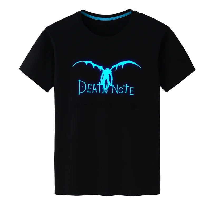 

2017 HOT Cartoon Death Note Men Women Short Sleeve Round Neck Black Cotton t-shirt Death Note T Shirt Tee Top