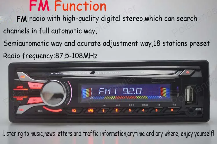 Автомобильное радио bluetooth Съемная передняя панель радио Кассетный плеер 1-Din стерео FM USB/SD AUX аудио MP3 Авторадио Авто ленты