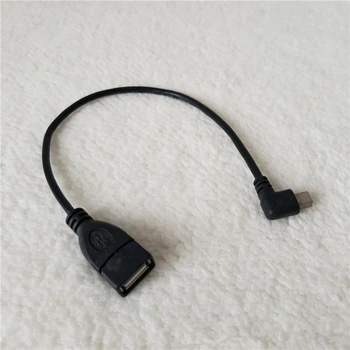 

Mini USB 90 Degree Right Angle Male to USB Type Female OTG Converter Data Extension Cable for Tablet Android Phone 25cm