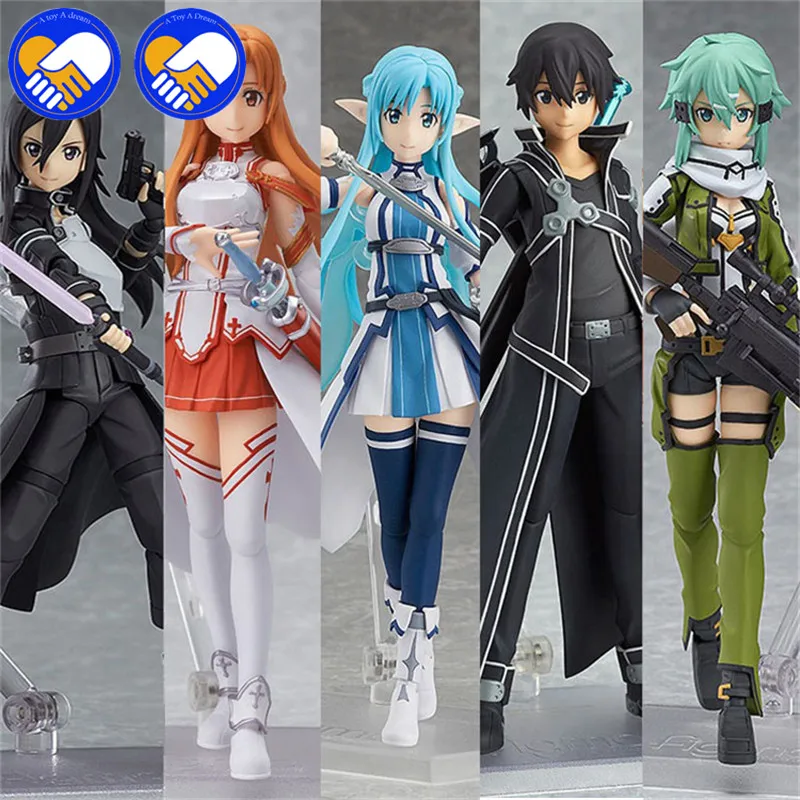 

NEW 15cm Anime Sword Art Online Figma Kirito Asuna Figure PVC Action Figure Collection Model kids Toy Many Choice Best Gifts