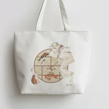 Нацумэ книга друзей японского аниме хозяйственная сумка Холщовая Сумка мультфильм милый подарок школьная сумка сумки через плечо AN045