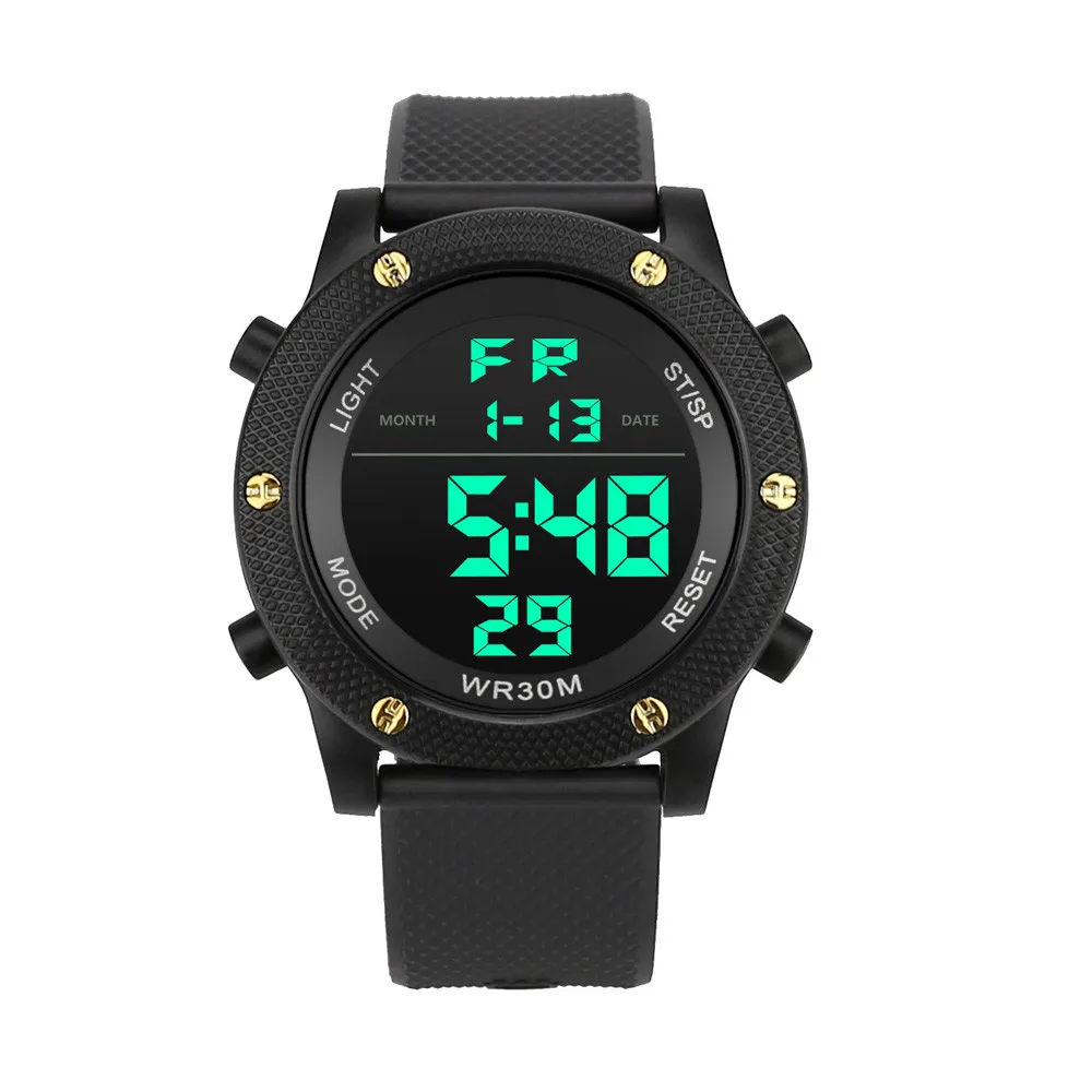 Часы Мужские Аналоговые Цифровые Военные Спортивные светодиодные водонепроницаемые наручные часы новые мужские спортивные водонепроницаемые часы relogio masculino