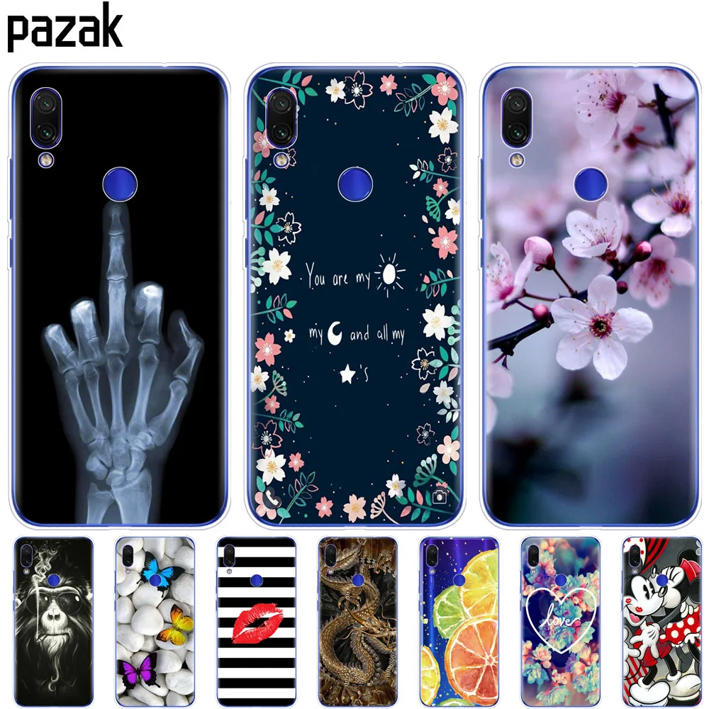 

Case for Xiaomi Mi Play Cover Silicone back cover MiPlay Case Cat Coque on Xiaomi Mi Play Phone Cases cute flower fashion clear