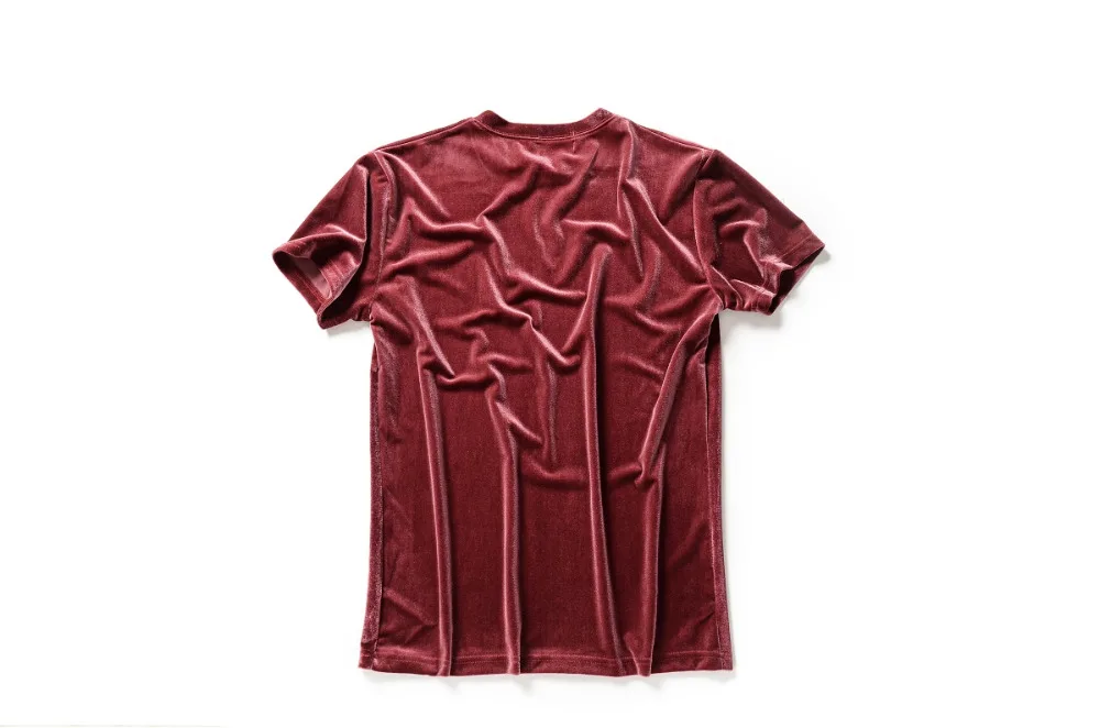HZIJUE мужская Велюровая футболка с коротким рукавом Футболка в стиле знаменитых звезд Мужская