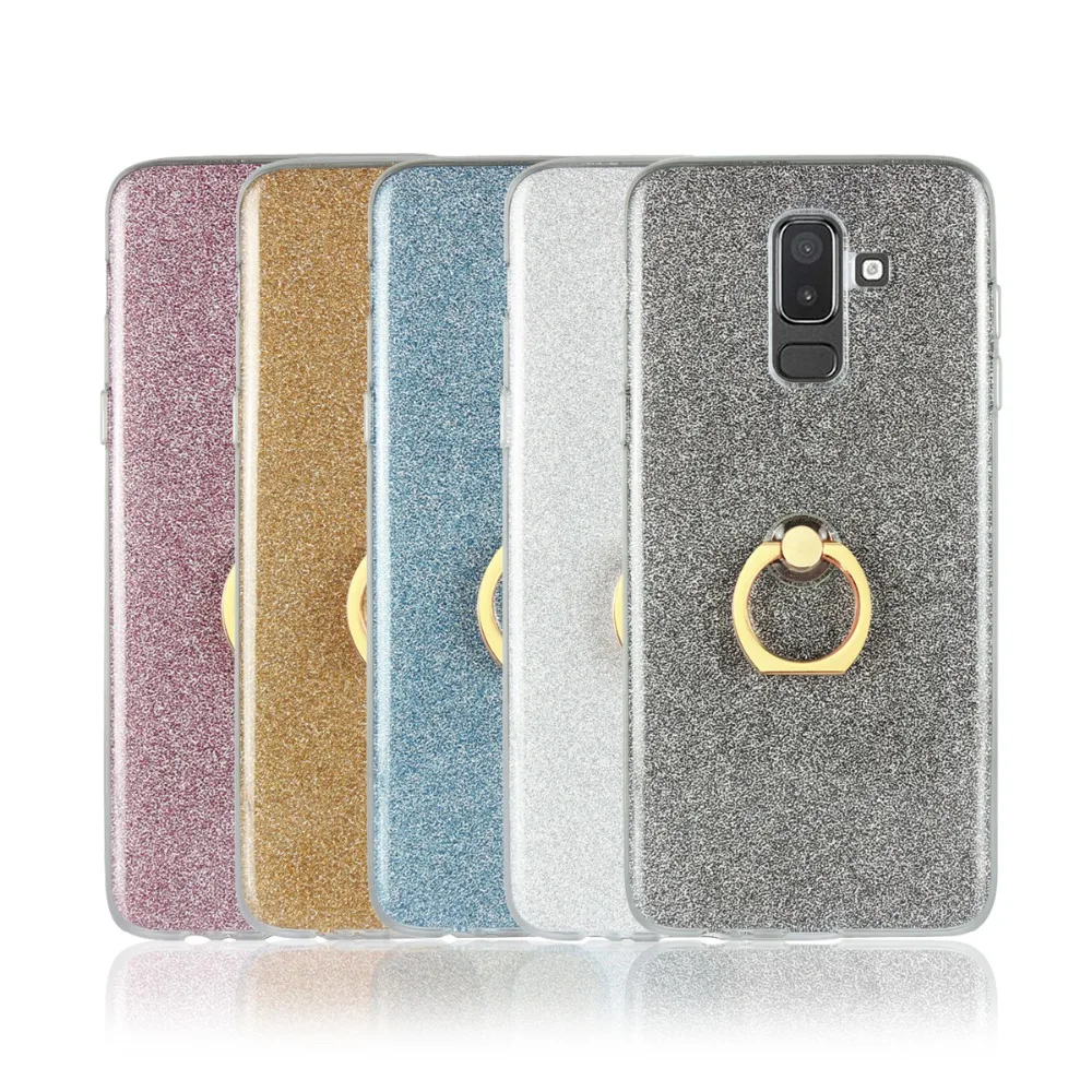 HENGDASHENG Phone Case For Samsung J8 2018 Anti-fall finger ring mobile phone protective case |