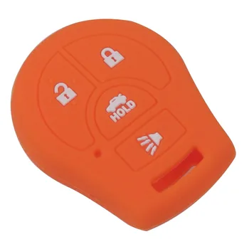 Custodia in Silicone Keyforkess per Nissan Maxima Altima Sentra Versa Micra x-trail Terrano Tiida Cube Juke 4 pulsanti Car Key Shell Cove - Custodia in Silicone jingyuqin per Nissan Maxima Altima Sentra Versa Micra x trail Terrano Tiida