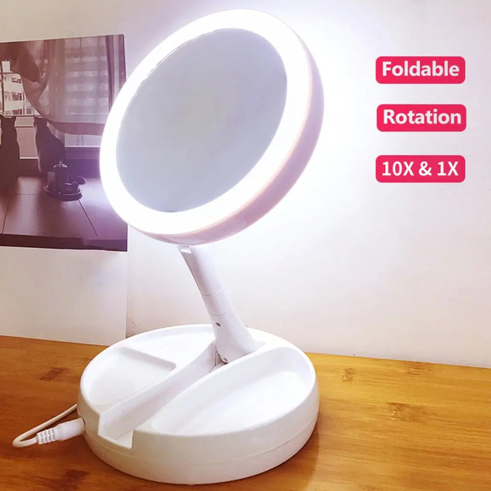 

New High Quality Tv Products Led Folding Makeup Mirror