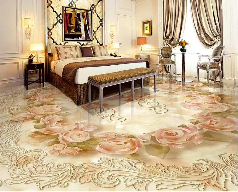 European classic 3d floor self adhesive wallpaper Custom 3d flooring
Stone pattern pattern parquet photo wallpaper 3d floor