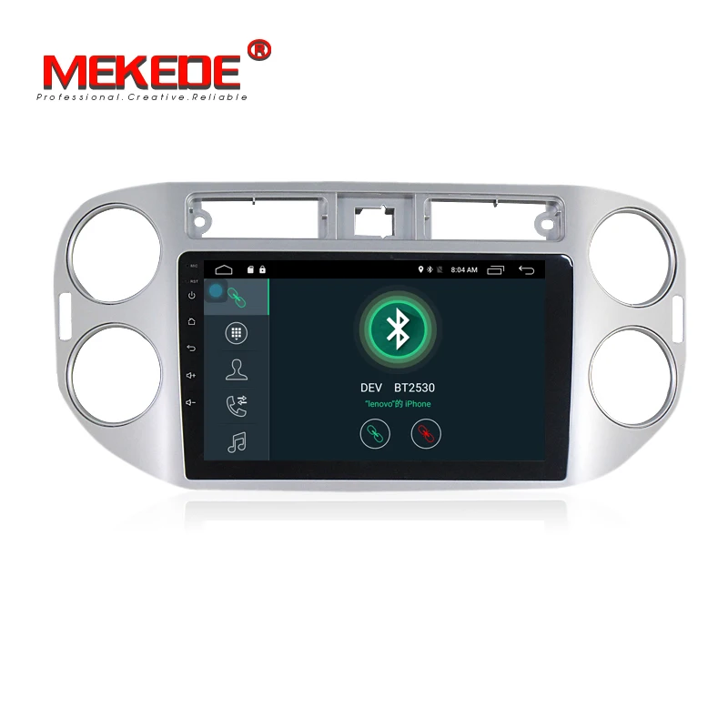 Cheap HD 1024x600 Android 7.1  2G RAM  Car radio DVD GPS navi player for Volkswagen tiguan 2010 2011 2012 2013 2014 2015 2016 5