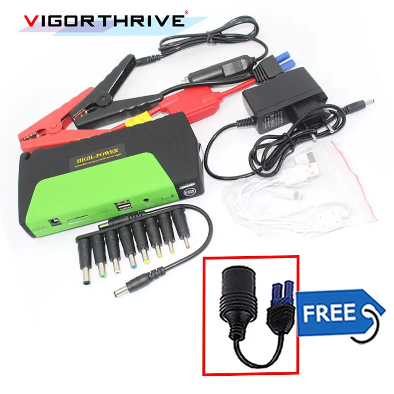 Car power bank Car Jump Starter 12V Auto Booster Emergency Start Rechargeable batteries and charger for Petrol car
