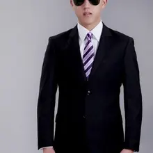 Роскошный смешанный заказ мужской/костюм/тонкий корейский меч пряжка воротник талии досуг костюм комплект куртка+ брюки M-X FG34654