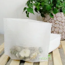 Горячая 1000 шт 55X60 мм PLA биодуктированое ситечко для чая, Кукурузные волокна Сложите закрытые мешки фильтра, лекарственный порошок мешки, подгонянный размер